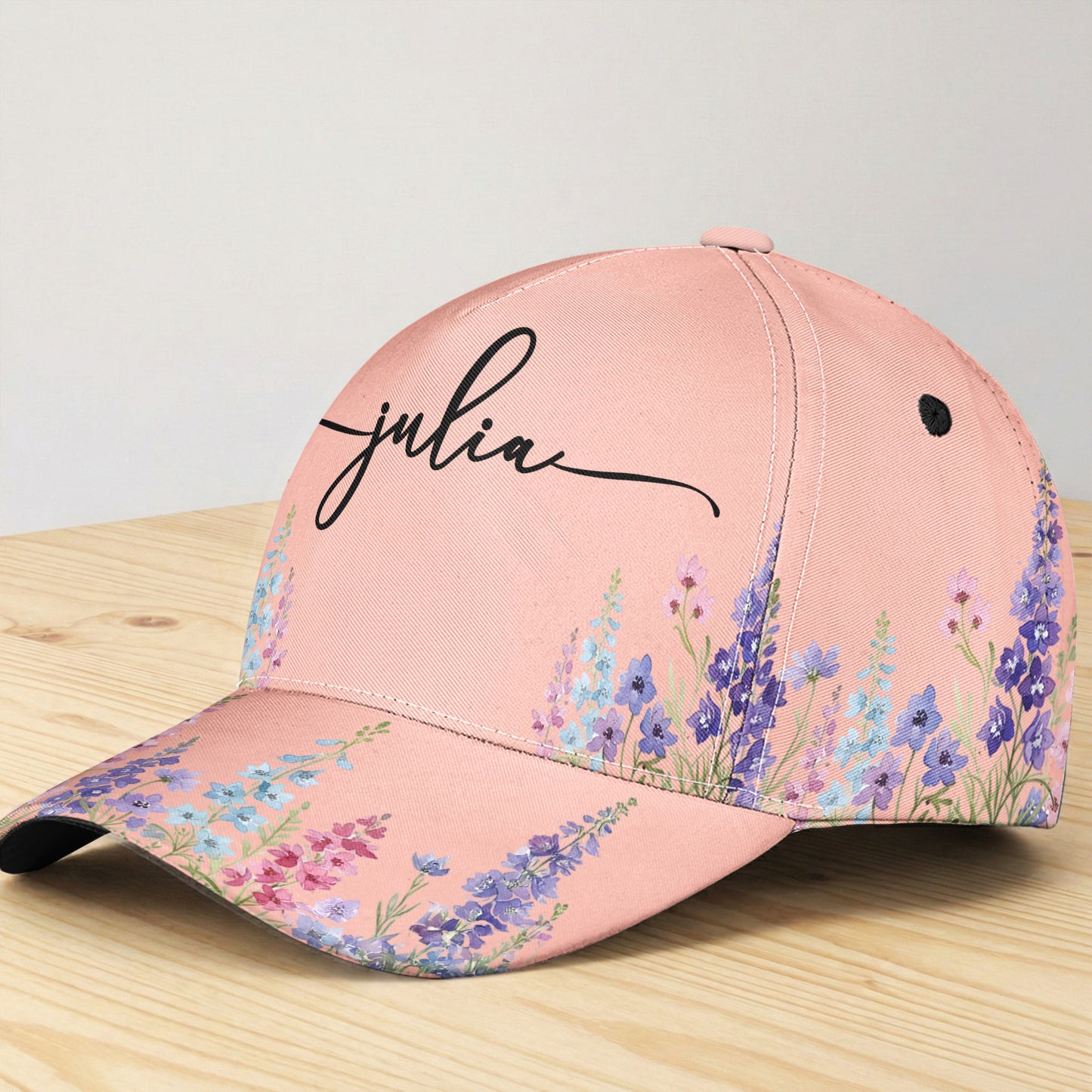 Custom-Birth-Flower-&-Name-For-Her,-Friends-Personalized-Cap-3