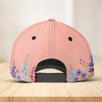 Custom-Birth-Flower-&-Name-For-Her,-Friends-Personalized-Cap-4