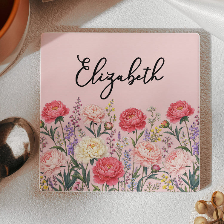 Custom-Birth-Flower-&-Name-For-Her,-Gift-For-Friends,-Coworkers,-Daughters,-Sisters-Personalized-Coaster-2
