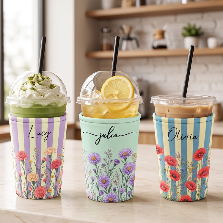 Custom-Birth-Flower-&-Name-For-Her,-Gift-For-Friends,-Coworkers,-Daughters,-Sisters-Personalized-Iced-Coffee-Sleeve1