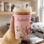 Custom-Birth-Flower-&-Name-For-Her,-Gift-For-Friends,-Coworkers,-Daughters,-Sisters-Personalized-Iced-Coffee-Sleeve2