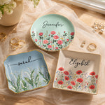 Custom-Birth-Flower-&-Name-For-Her,-Gift-For-Friends,-Coworkers,-Daughters,-Sisters-Personalized-Jewelry-Dish-1