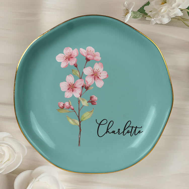 Custom-Birth-Flower-&-Name-For-Her-Gift-For-Friends-Coworkers-Daughters-Sisters-Personalized-Jewelry-Dish