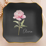 Custom-Birth-Flower-&-Name-For-Her-Gift-For-Friends-Coworkers-Daughters-Sisters-Personalized-Jewelry-Dish