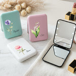 Custom-Birth-Flower-&-Name-For-Her,-Gift-For-Friends,-Coworkers,-Daughters,-Sisters-Personalized-Mirror-1