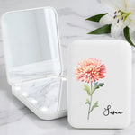 Custom-Birth-Flower-&-Name-For-Her,-Gift-For-Friends,-Coworkers,-Daughters,-Sisters-Personalized-Mirror-2