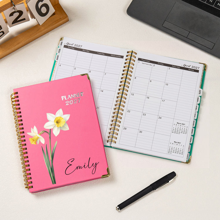 Custom-Birth-Flower-&-Name-For-Her,-Gift-For-Friends,-Coworkers,-Sisters-Custom-Planner-1