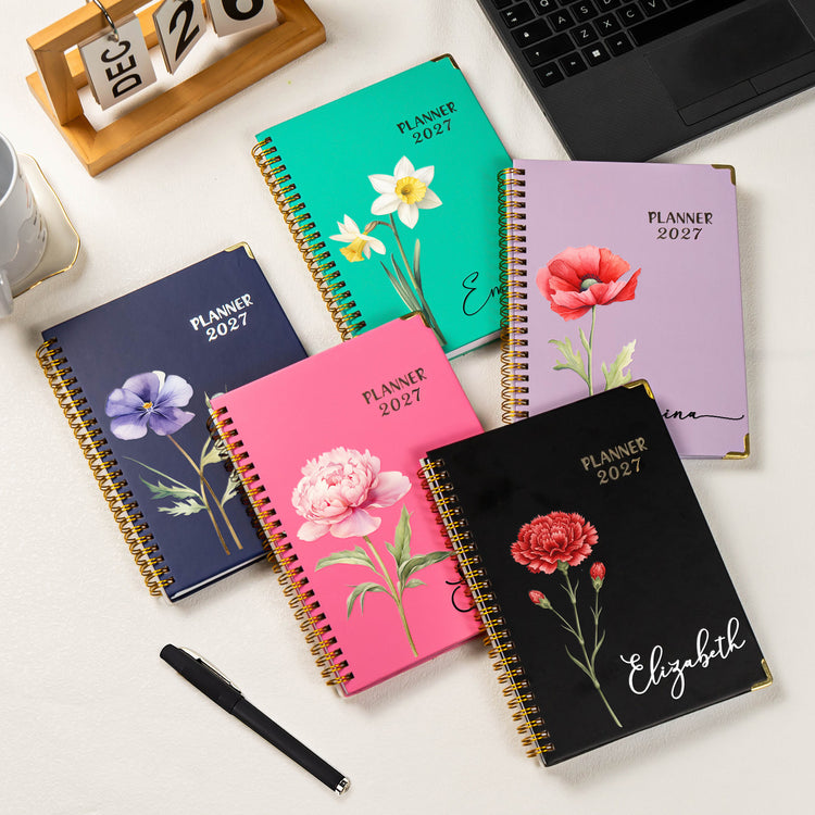 Custom-Birth-Flower-&-Name-For-Her,-Gift-For-Friends,-Coworkers,-Sisters-Custom-Planner-2