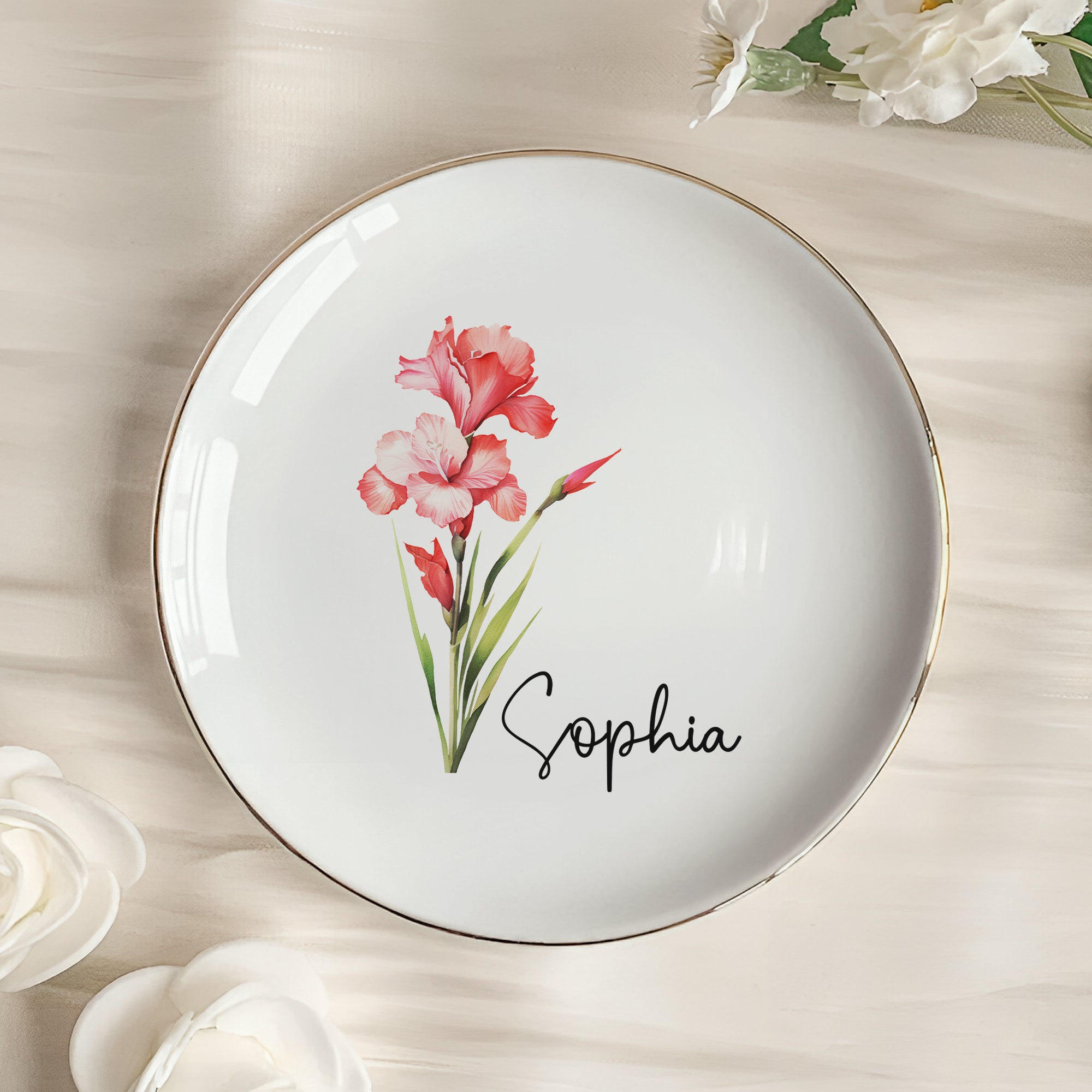Custom-Birth-Flower-&-Name-For-Her-Gift-For-Friends-Sisters-Personalized-Jewelry-Dish-3