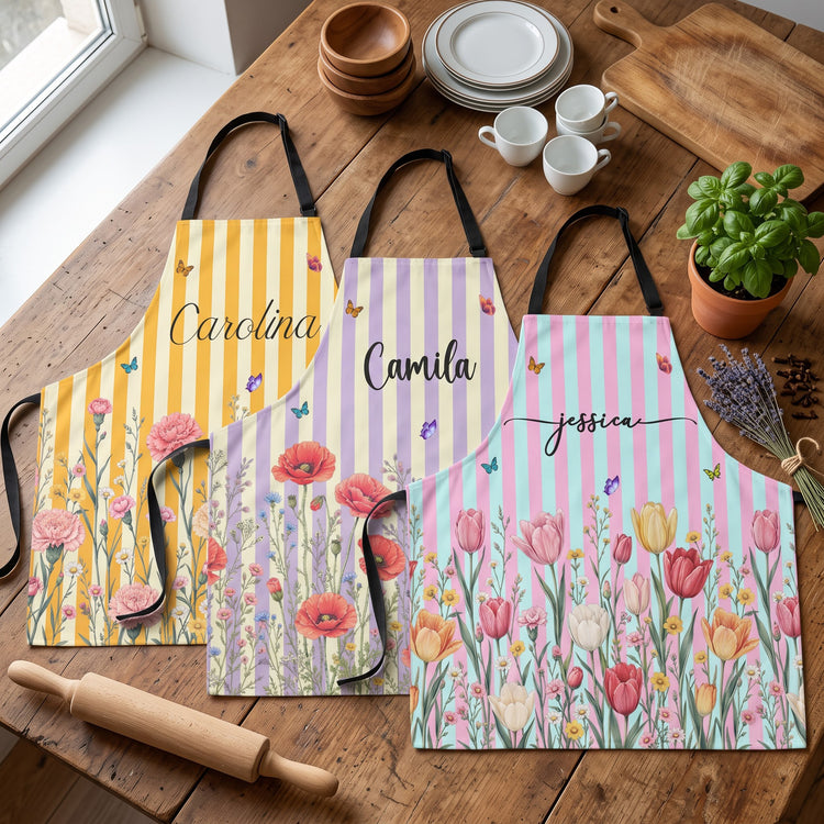 Custom-Birth-Flower-&-Name-For-Her-Kitchen,-Cooking-Lovers-Personalized-Apron1