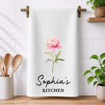 Custom-Birth-Flower-&-Name-For-Her-Kitchen,-Grandma,-Mom,-Wife,-Sisters-Personalized-Kitchen-Towel-2