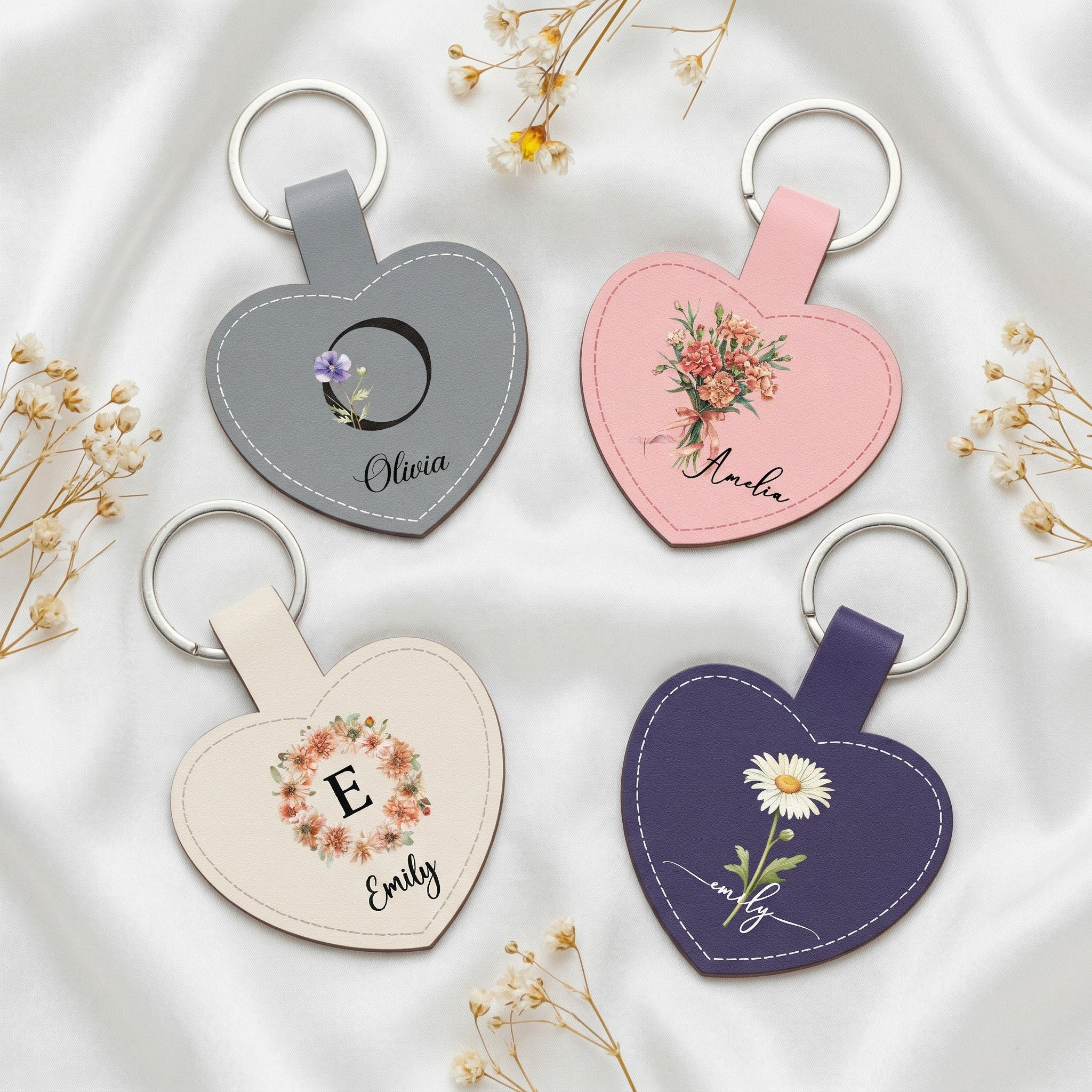 Custom-Birth-Flower-&-Name-For-Her,-Wife,-Daughter,-Sister,-Coworker,-Friends-Personalized-Keychain-3