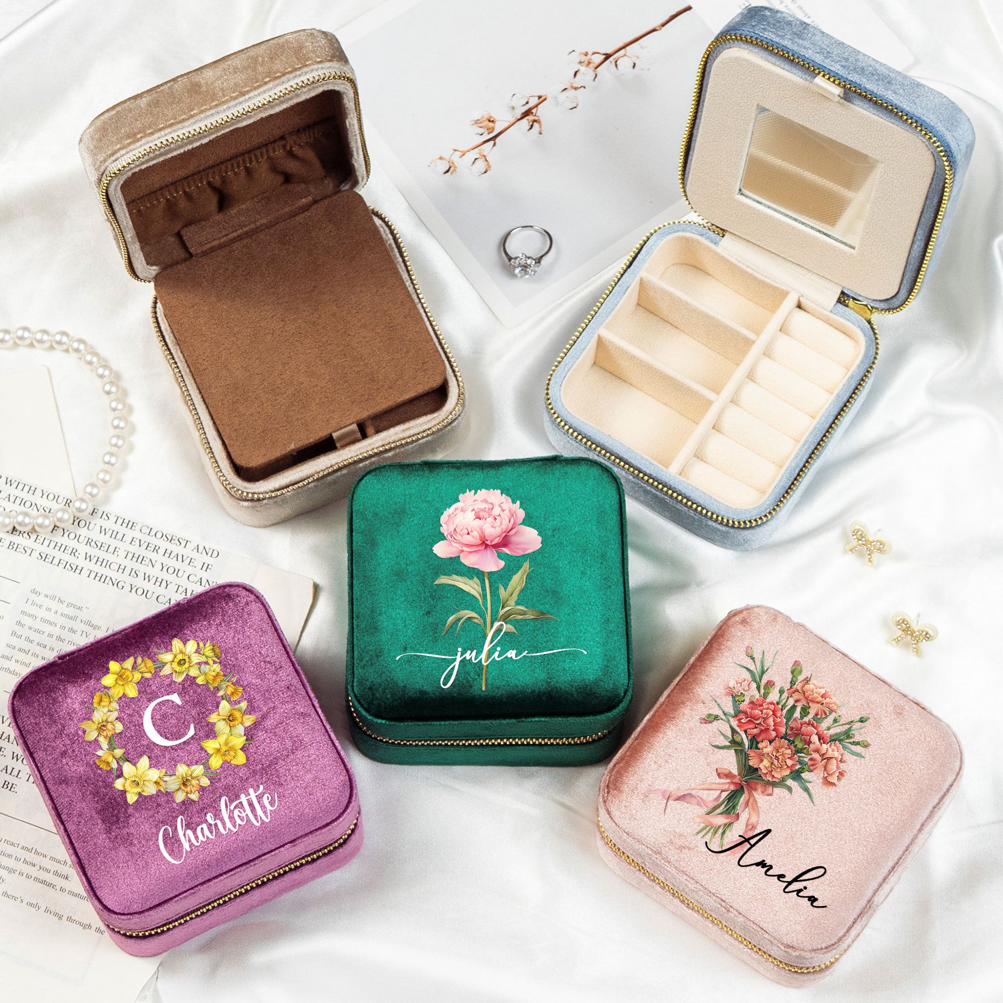 Custom-Birth-Flower-&-Name-For-Her,-Wife,-Daughter,-Sister,-Friends-Personalized-Jewelry-Box-2