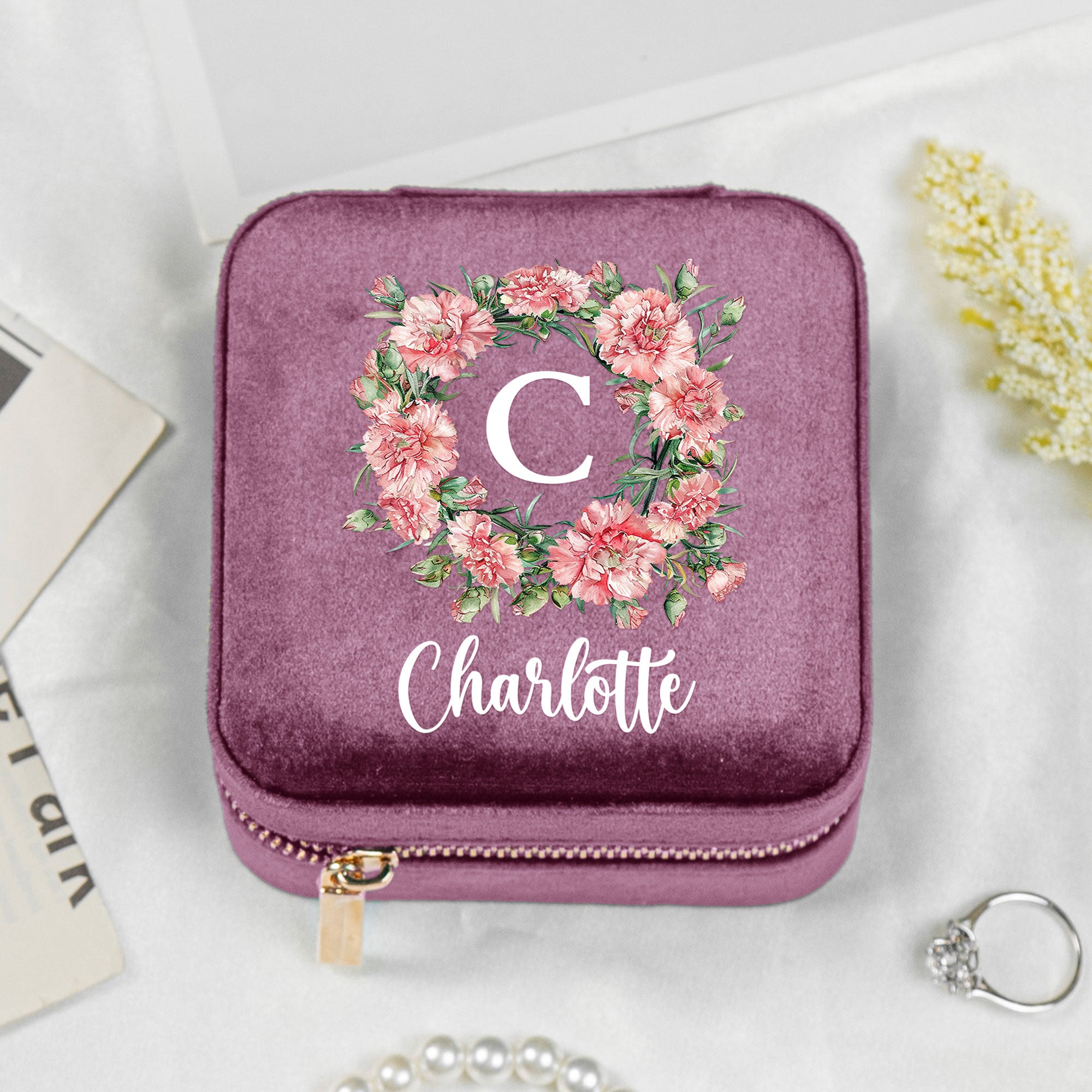 Custom-Birth-Flower-&-Name-For-Her,-Wife,-Daughter,-Sister,-Friends-Personalized-Jewelry-Box-4
