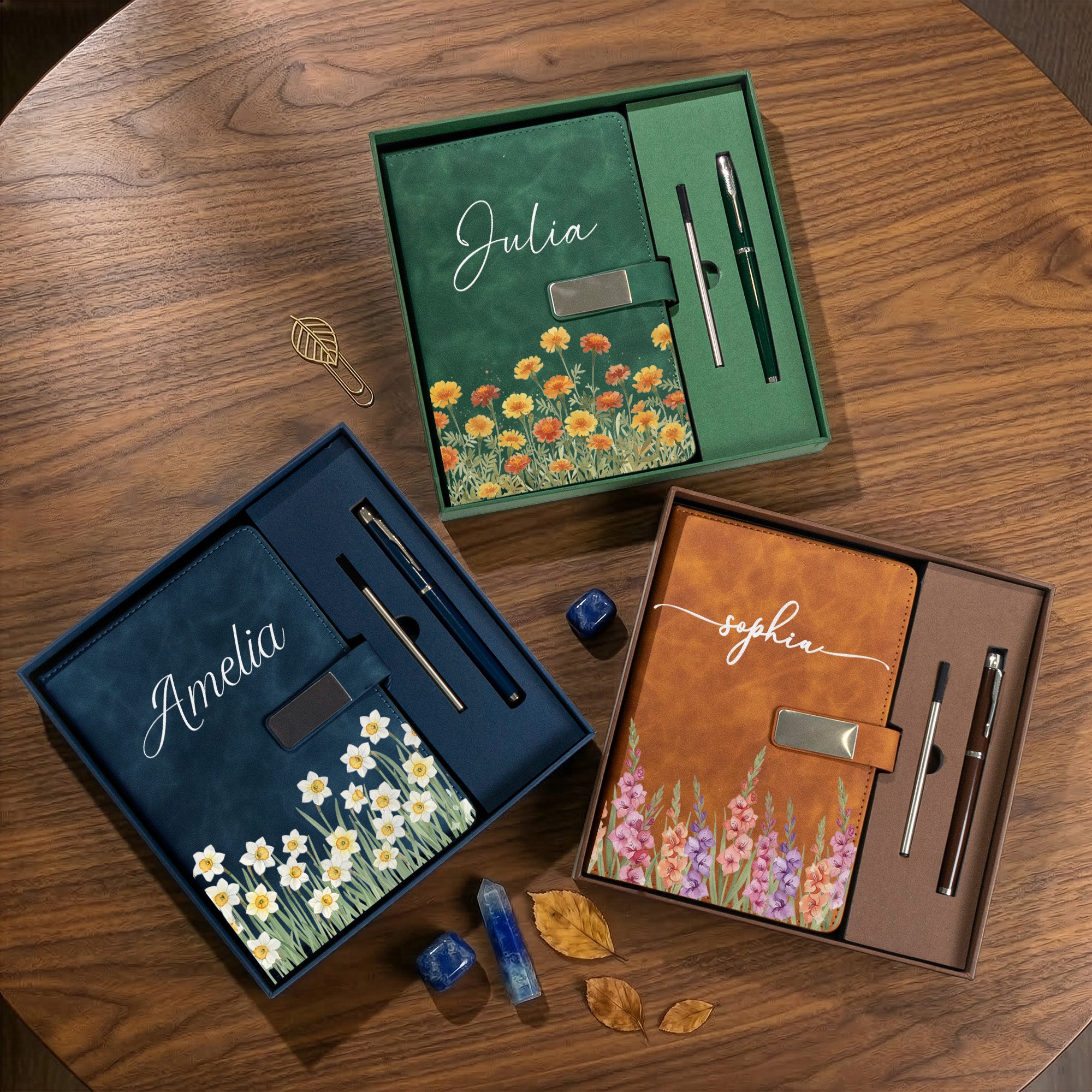 Custom-Birth-Flower-&-Name-For-Her,-Wife,-Daughter,-Sister-Personalized-Notebook-Set-2