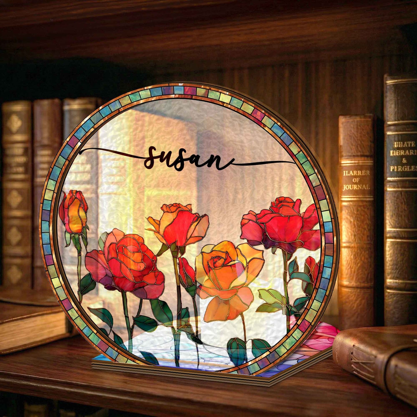 Custom-Birth-Flower-&-Name-Gift-For-Book-Lovers,-Friend-Personalized-Book-Nook-2