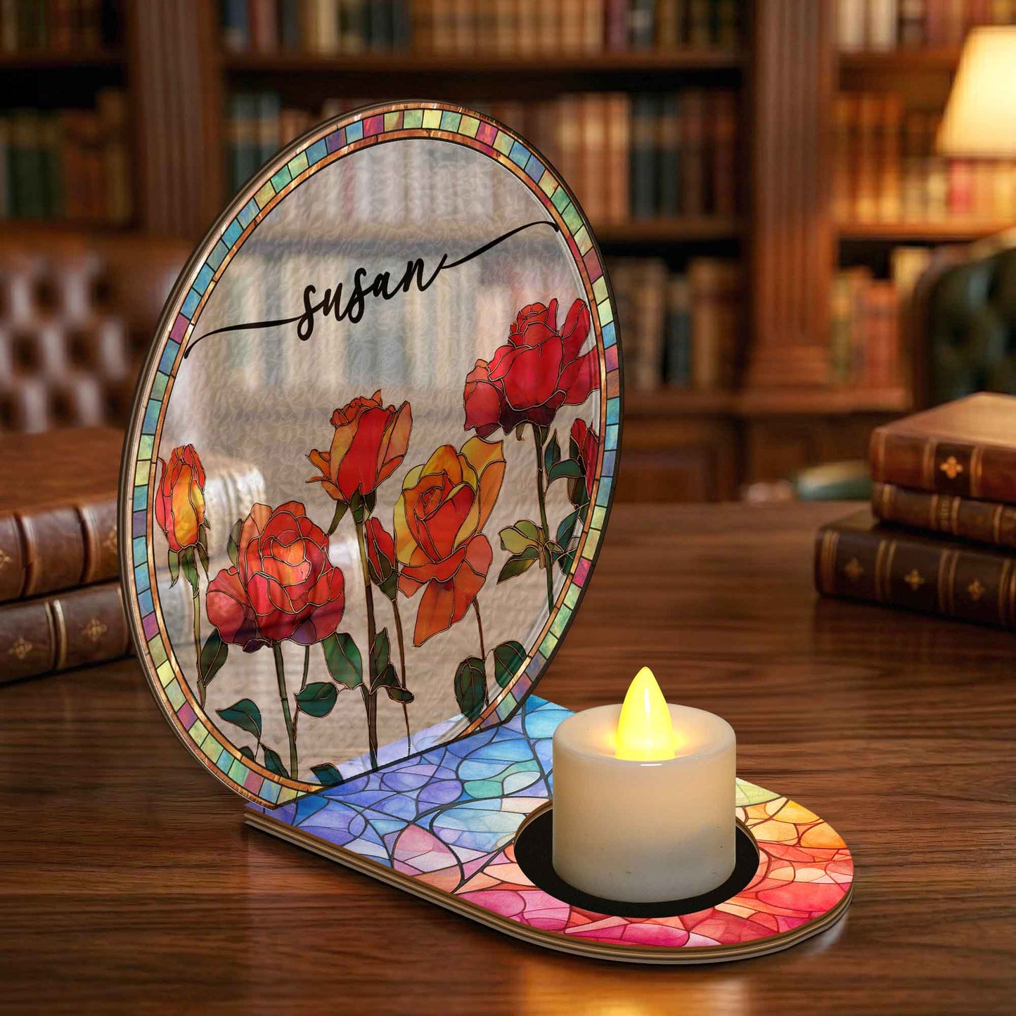 Custom-Birth-Flower-&-Name-Gift-For-Book-Lovers,-Friend-Personalized-Book-Nook-3