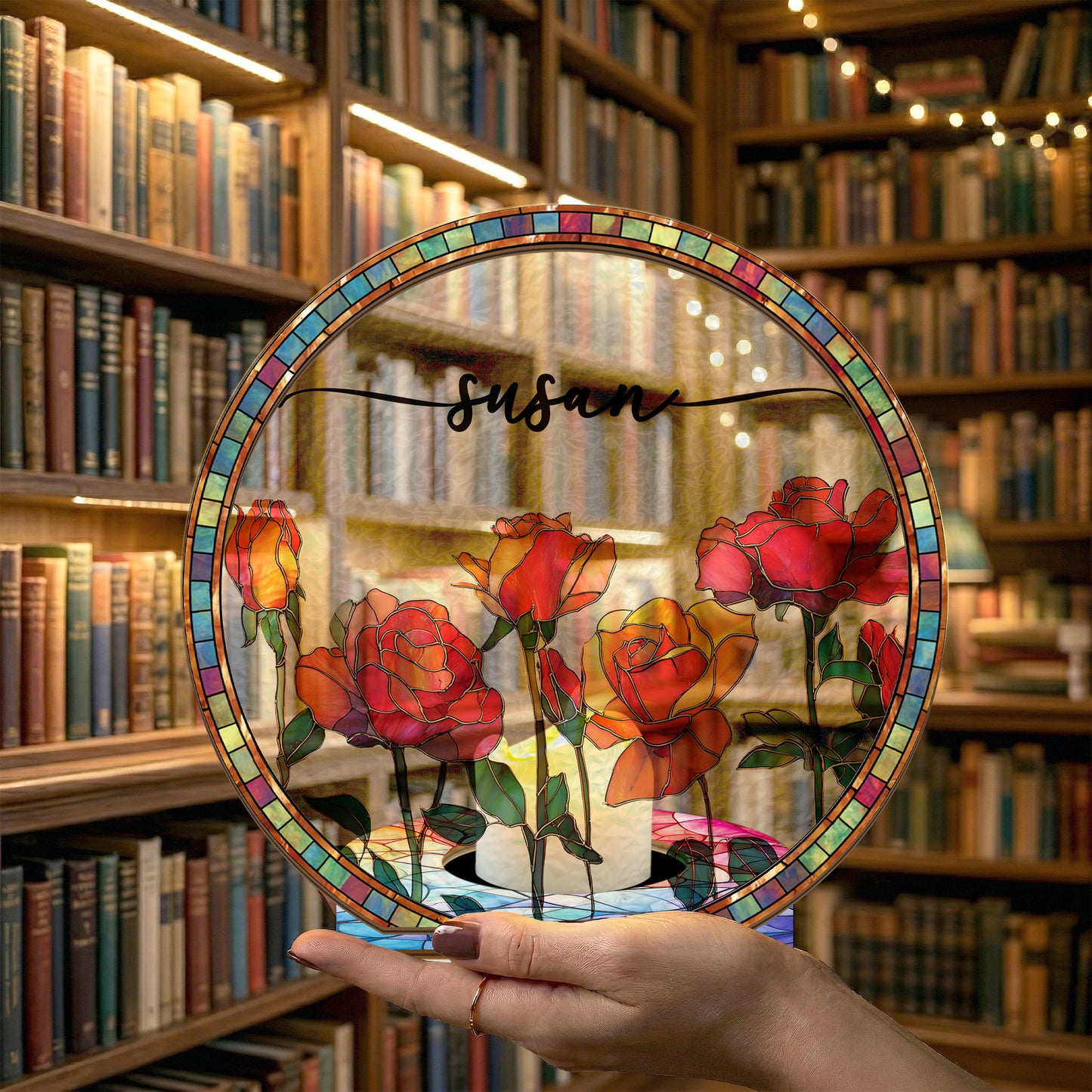 Custom-Birth-Flower-&-Name-Gift-For-Book-Lovers,-Friend-Personalized-Book-Nook-4