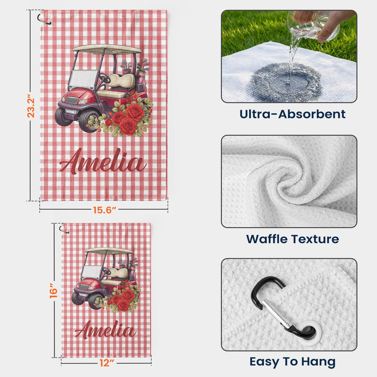 Custom-Birth-Flower-&-Name-Gift-For-Golf-Girls,-Golf-Lovers-Personalized-Golf-Towel-8