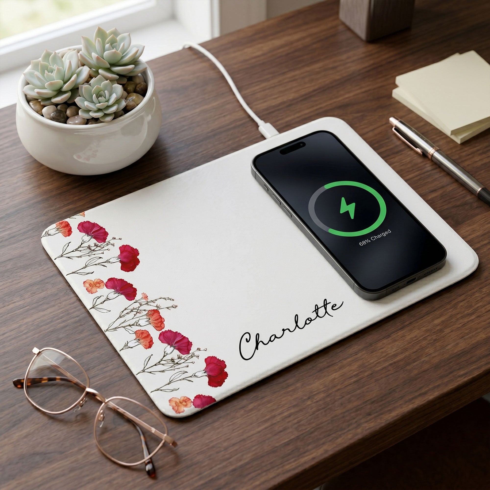 Custom-Birth-Flower-&-Name-Gift-For-Her-Daughter-Friend-Personalized-Charging-Pad-2