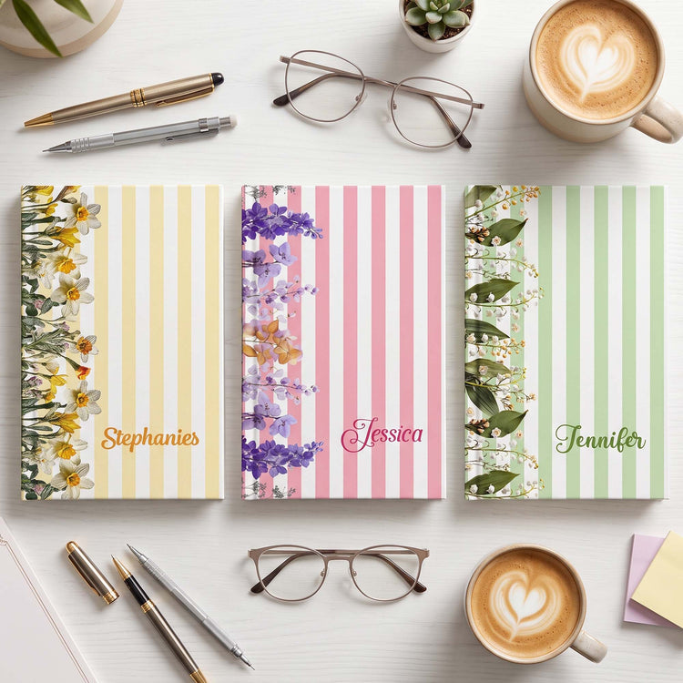 Custom-Birth-Flower-&-Name-Gift-For-Her,-Daughter,-Friend-Personalized-Journal