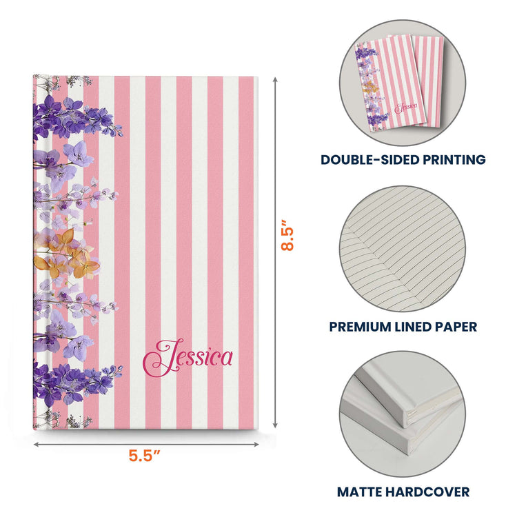 Custom-Birth-Flower-&-Name-Gift-For-Her,-Daughter,-Friend-Personalized-Journal