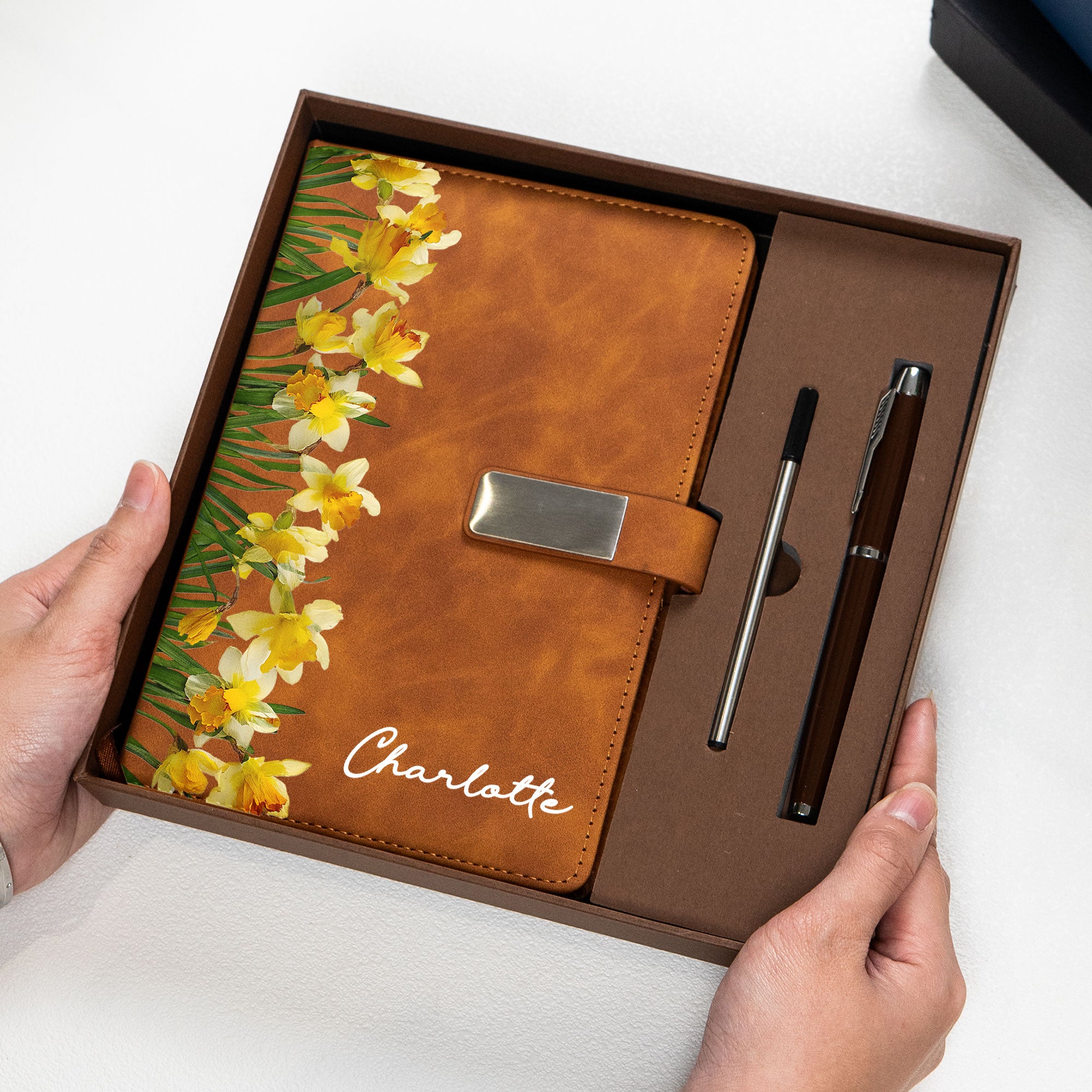 Custom-Birth-Flower-&-Name-Gift-For-Her-Daughter-Friend-Personalized-Notebook-Set-3