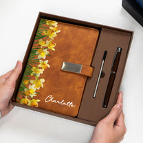 Custom-Birth-Flower-&-Name-Gift-For-Her-Daughter-Friend-Personalized-Notebook-Set-3