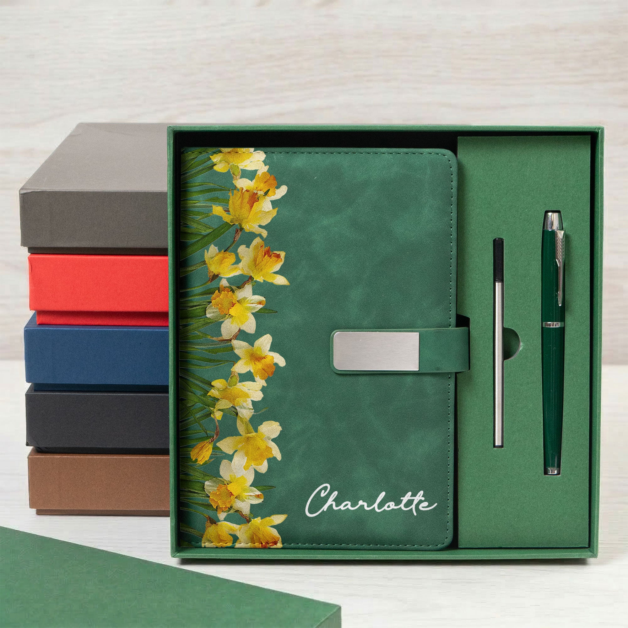 Custom-Birth-Flower-&-Name-Gift-For-Her-Daughter-Friend-Personalized-Notebook-Set-6