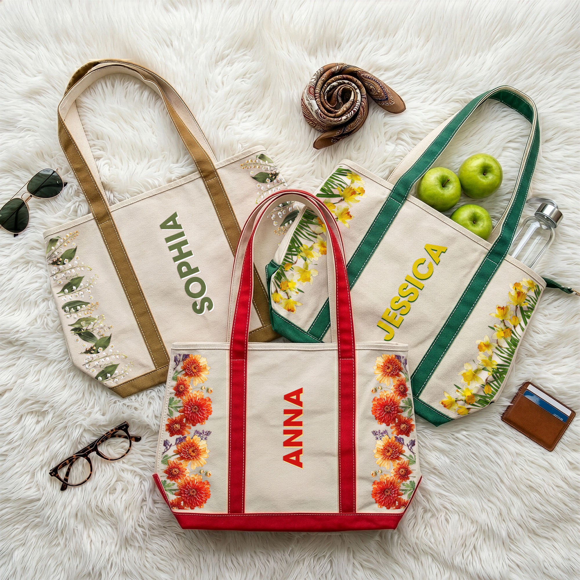 Custom-Birth-Flower-&-Name-Gift-For-Her-Daughter-Friends-Personalized-Tote-Bag-1