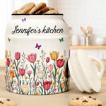 Custom-Birth-Flower-&-Name,-Gifts-For-Her,-Wife,-Grandma,-Daughter,-Mom-Personalized-Cookie-Jar-2