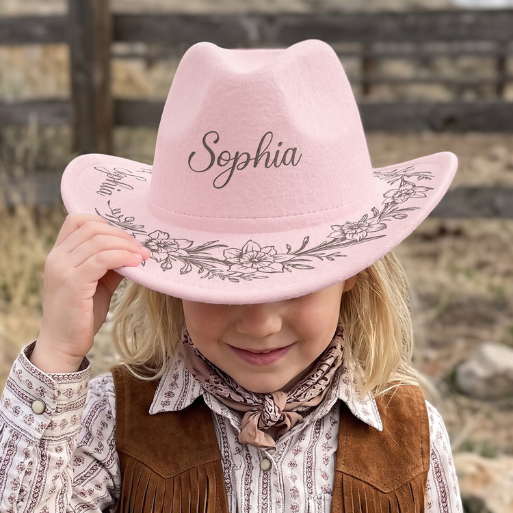 Custom-Birth-Flower-&-Name-Kids-Cowboy-Hat-Personalized-Cowboy-Hat-1