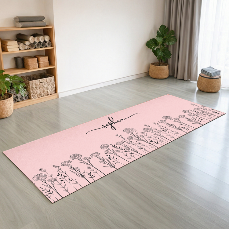 Custom-Birth-Flower-&-Name-New-Version-For-Her-Wife-Daughter-Sister-Yoga-Lovers-Personalized-Yoga-Mat-2