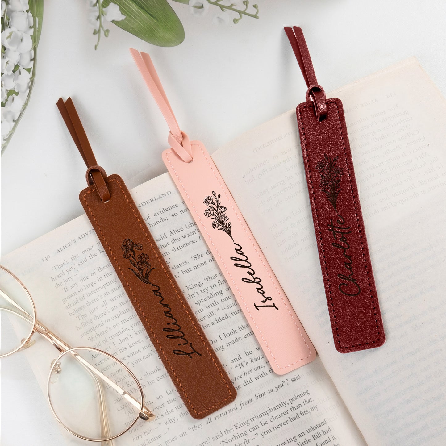 Custom-Birth-Flower-&-Name-Personalized-Bookmark-1