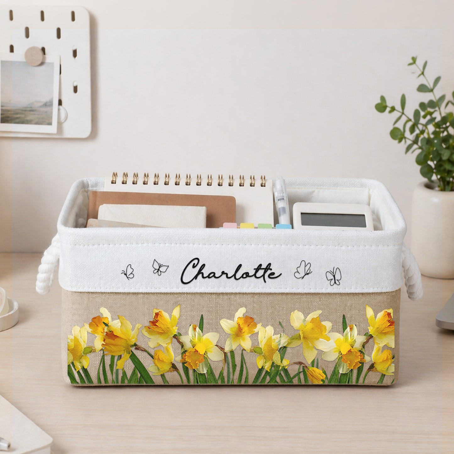 Custom-Birth-Flower-&-Name-Personalized-Storage-Basket-3