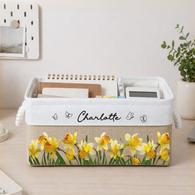 Custom-Birth-Flower-&-Name-Personalized-Storage-Basket-3