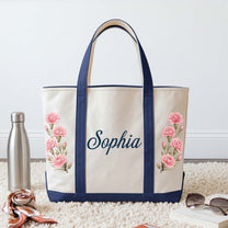 Custom-Birth-Flower-&-Name-Personalized-Tote-Bag1