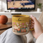 Custom-Birth-Flower-&-Name-Pottery-Mug-Gift-For-Basketball-Fan-Basketball-Lover-Personalized-Mug-2
