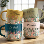 Custom-Birth-Flower-&-Name-Pottery-Mug-Gift-For-Dentist-Personalized-Mug-1