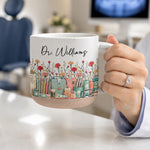 Custom-Birth-Flower-&-Name-Pottery-Mug-Gift-For-Dentist-Personalized-Mug-2