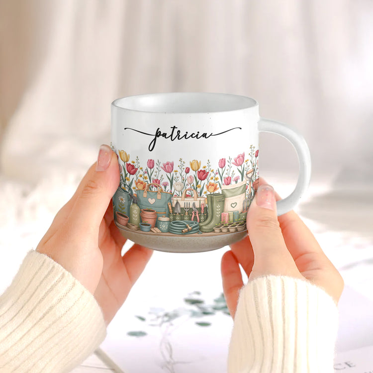 Custom-Birth-Flower-&-Name-Pottery-Mug-Gift-For-Gardener-Personalized-Mug-5