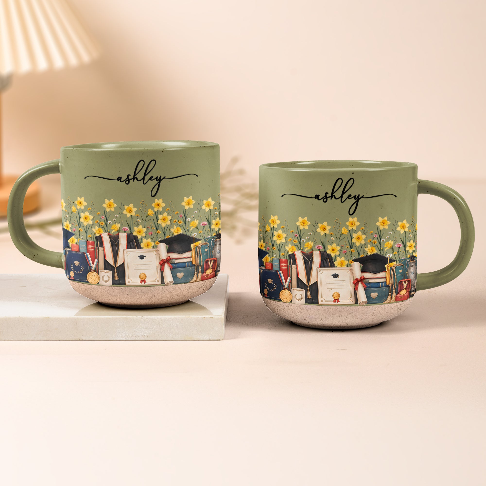 Custom-Birth-Flower-&-Name-Pottery-Mug-Gift-For-Graduate-Personalized-Mug