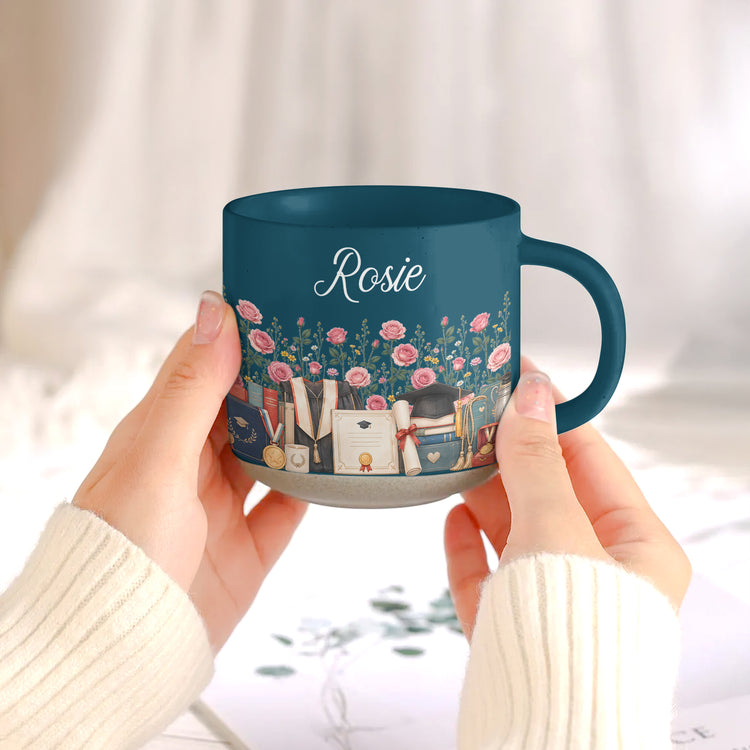 Custom-Birth-Flower-&-Name-Pottery-Mug-Gift-For-Graduate-Personalized-Mug