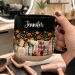 Custom-Birth-Flower-&-Name-Pottery-Mug-Gift-For-Hairstylist-Personalized-Mug