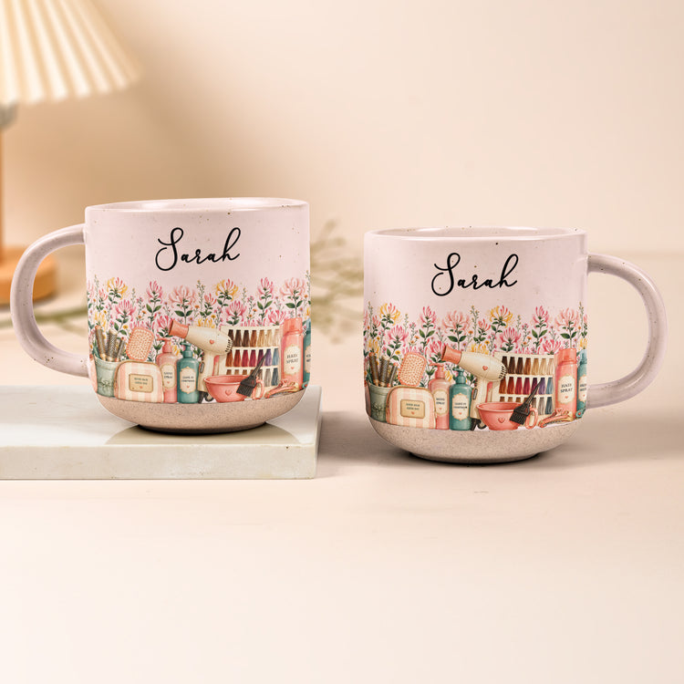 Custom-Birth-Flower-&-Name-Pottery-Mug-Gift-For-Hairstylist-Personalized-Mug