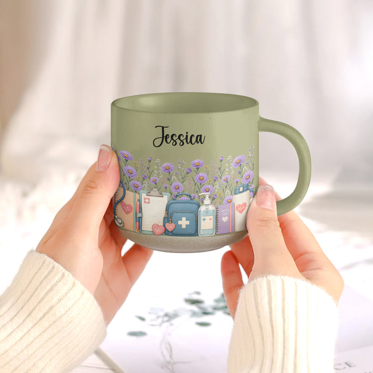 Custom-Birth-Flower-&-Name-Pottery-Mug-Gift-For-Nurse-Personalized-Mug-5
