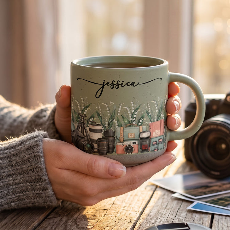 Custom-Birth-Flower-&-Name-Pottery-Mug-Gift-For-Photographer-Personalized-Mug2