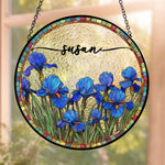 Custom-Birth-Flower-&-Name-Self-Gift,-Friend-Personalized-Window-Hanging-Suncatcher-2