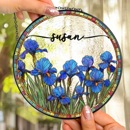 Custom-Birth-Flower-&-Name-Self-Gift,-Friend-Personalized-Window-Hanging-Suncatcher-3