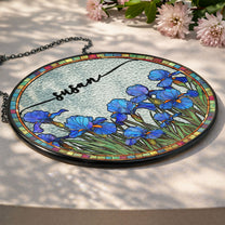 Custom-Birth-Flower-&-Name-Self-Gift,-Friend-Personalized-Window-Hanging-Suncatcher-4
